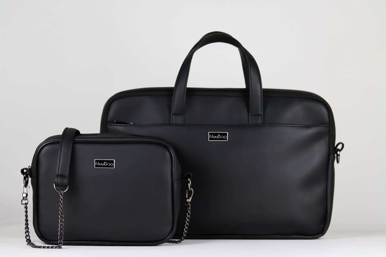 Czarne torebki i torby na laptopa